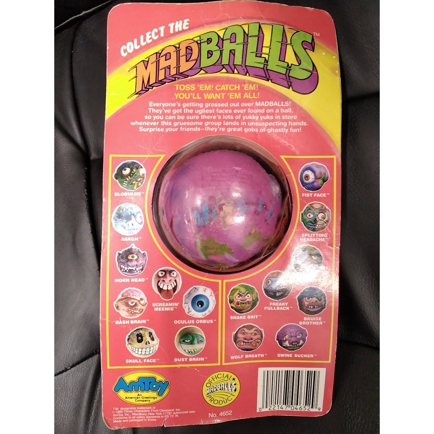 AmToy Madballs Series 2 Swine Sucker 1986 Factory Sealed