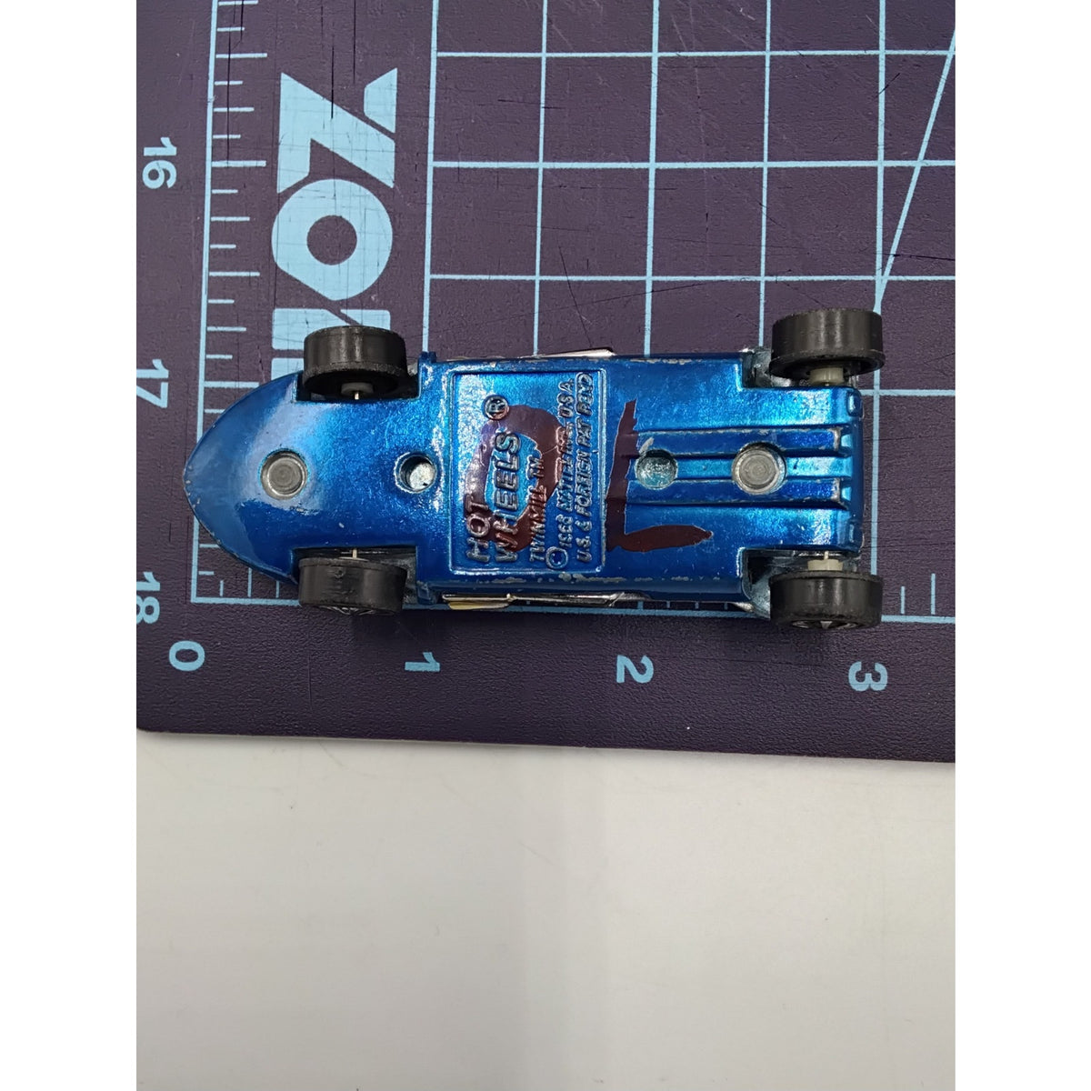 1968 TWINMILL AQUA with WHITE Interior. REDLINE Collectible Loose Hot Wheels