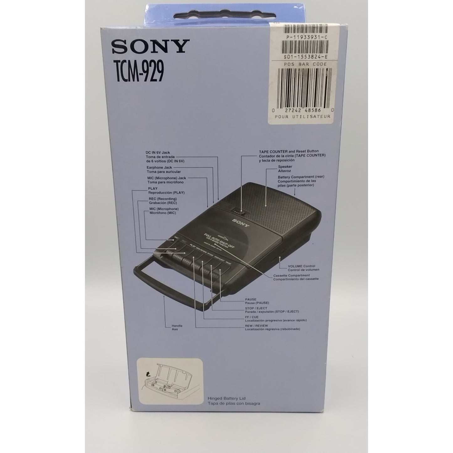 1993 TCM-929 Cassette-Corder