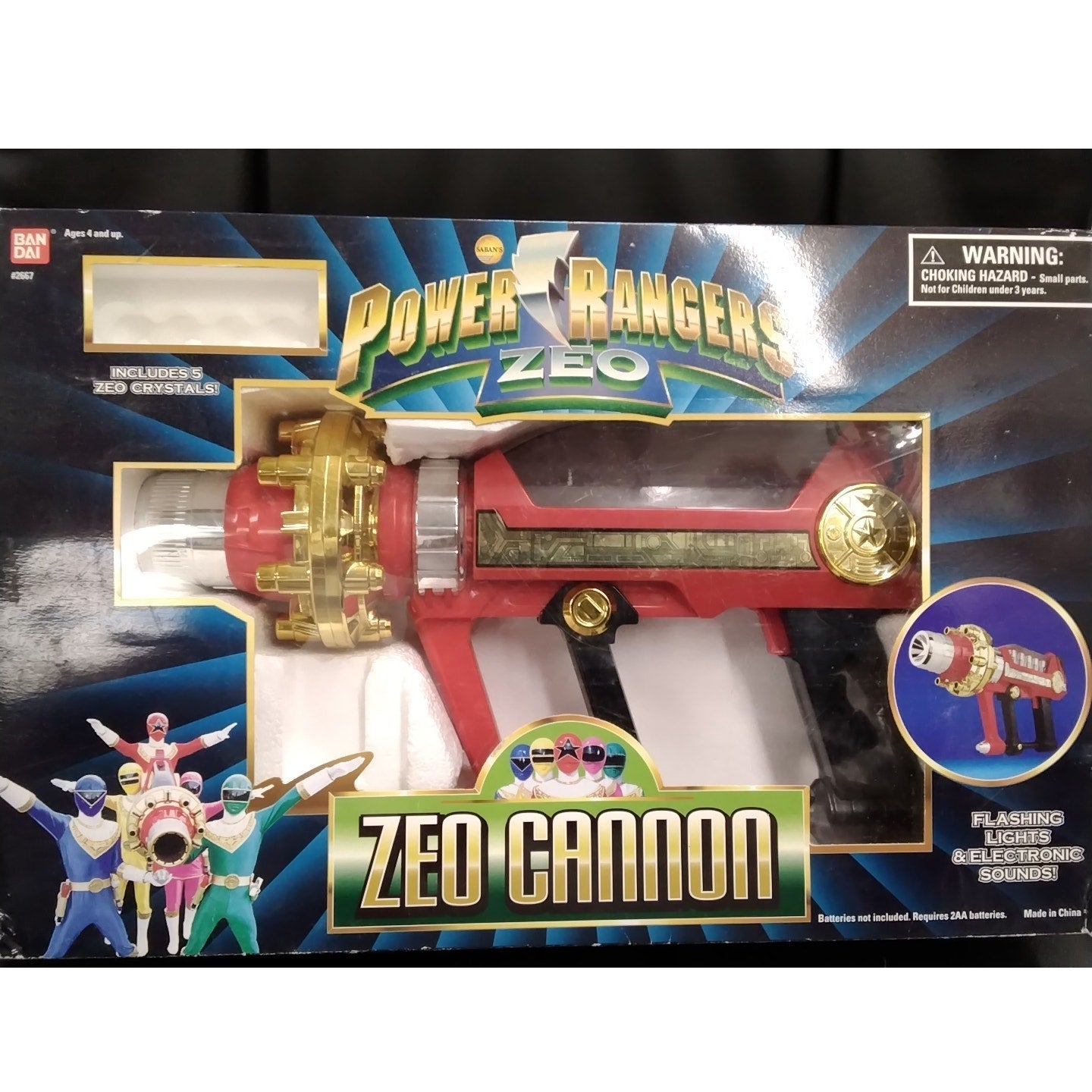 1997 Zeo Cannon Saban's Power Rangers in box Bandai Vintage