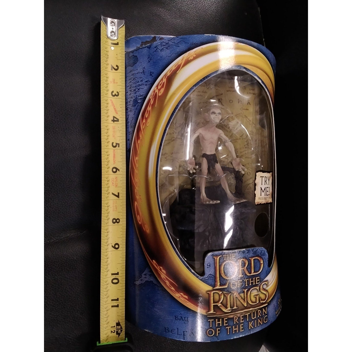 2003 Smeagol with Authentic Movie Phrases Lord of the Rings Action Figure  in box