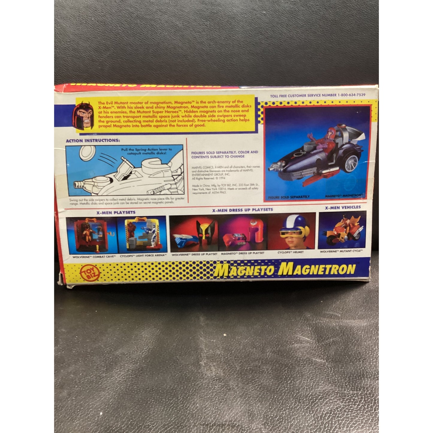 1994 XMEN Magneto Magnetron Vehicle with Box Vintage Bandai
