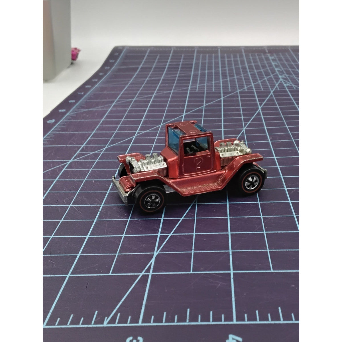 1970 T-4-2 - Red, Blue Glass, Black Interior, No Roof Redline Collectible Loose