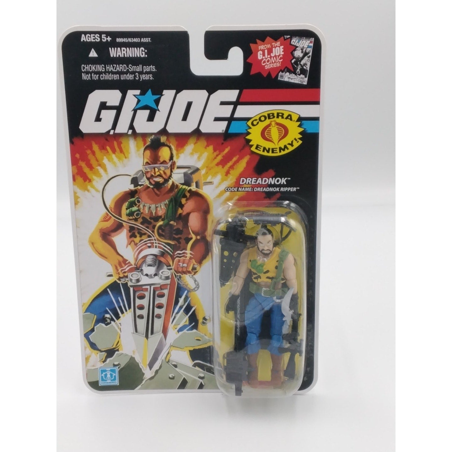 Ripper Dreadnok Gi Joe 25th anniversary on card