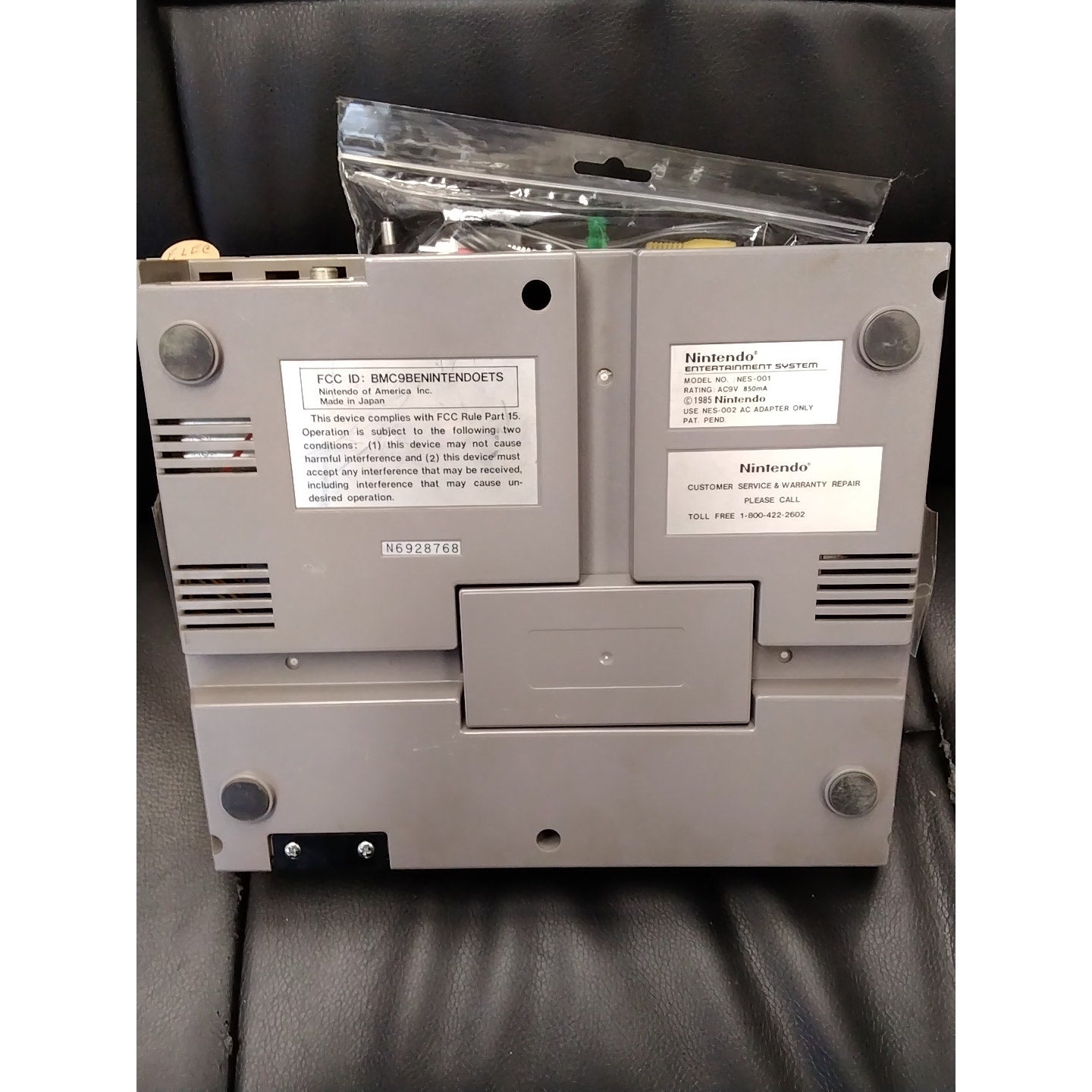 Nintendo NES Entertainment System Original 1985 *Tested*/*Working*