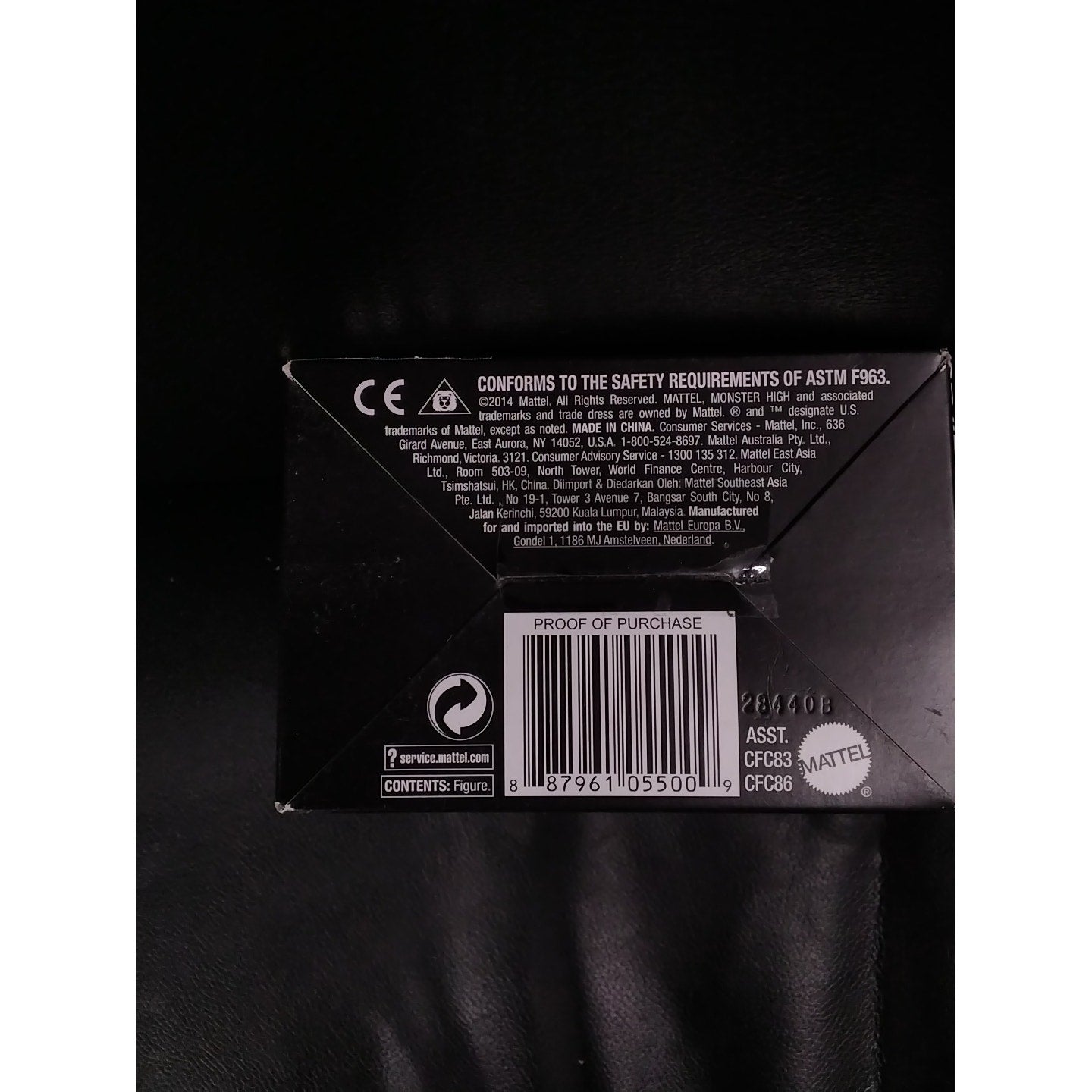 2014 Clawdeen Wolf Mattel Vinyl Figure In Box