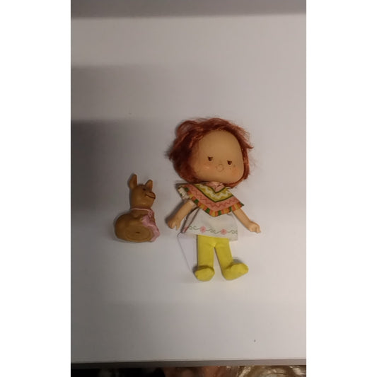 1984 Strawberry Shortcake Cafe Ole with Burrito Donkey pet Vintage Original Collectable