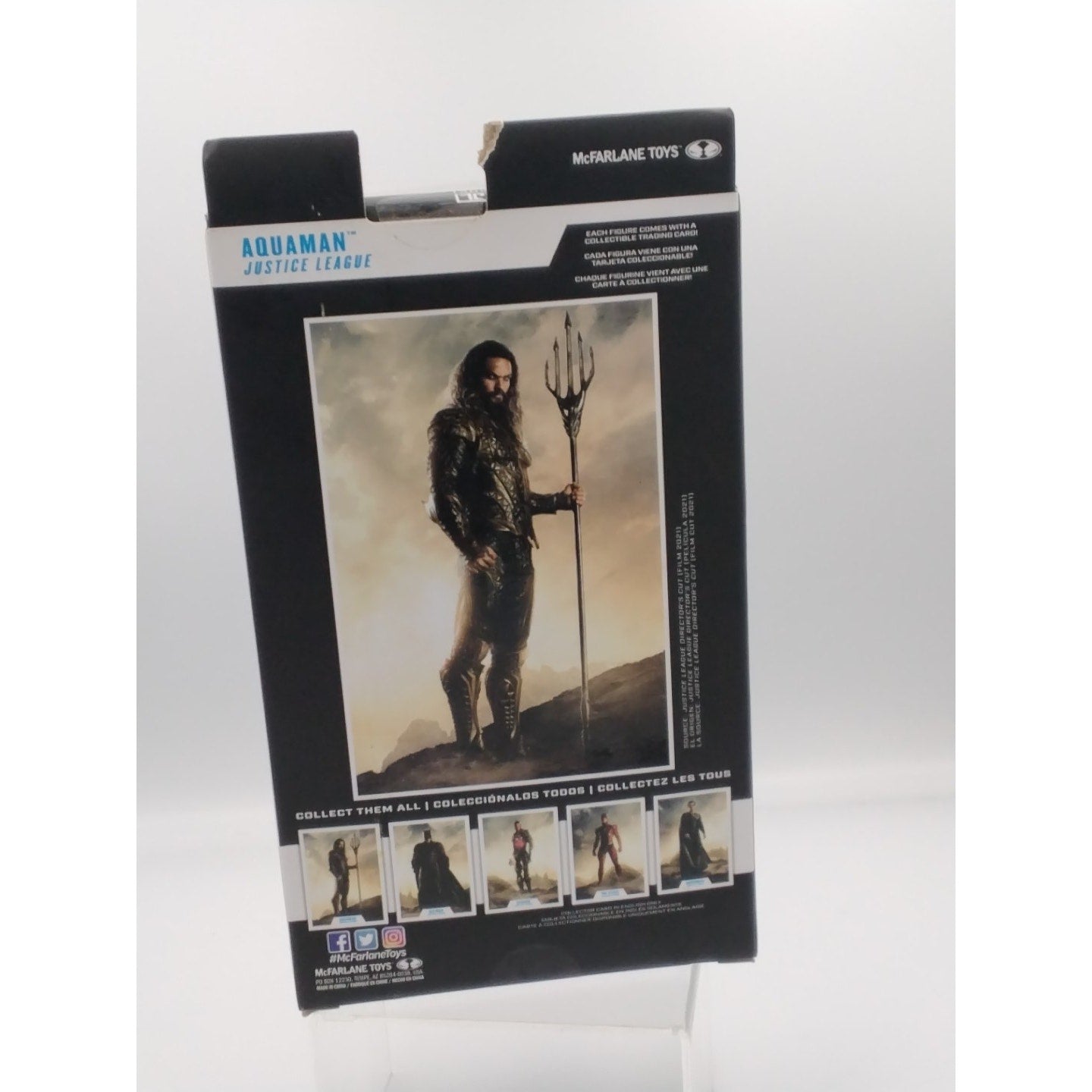 Aquaman Justice league McFarlane DC on card