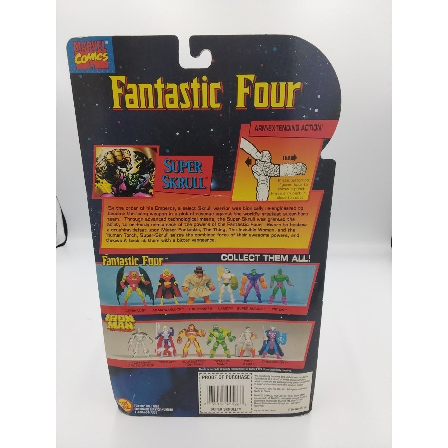 1985 Super Scrull Fantasic Four on card