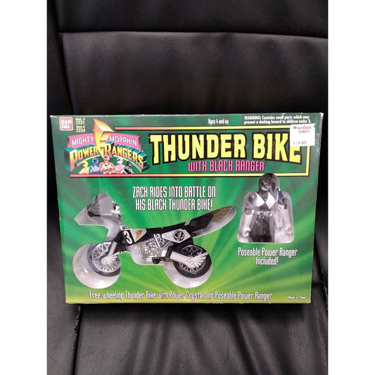 1994 Thunder Bike with Black Power Ranger Figure in Box