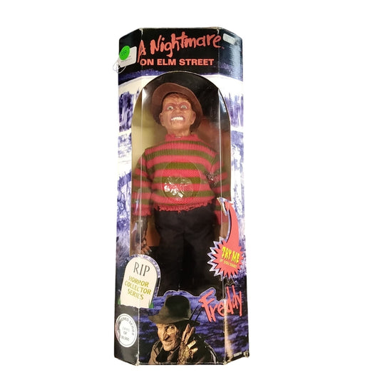 RIP Horror Collector Series Freddy Krueger Doll Red Sweater 1990s