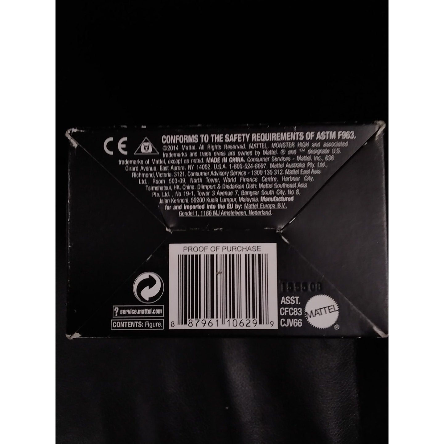 2014 Pattern Draculaura Mattel Vinyl Figure In Box