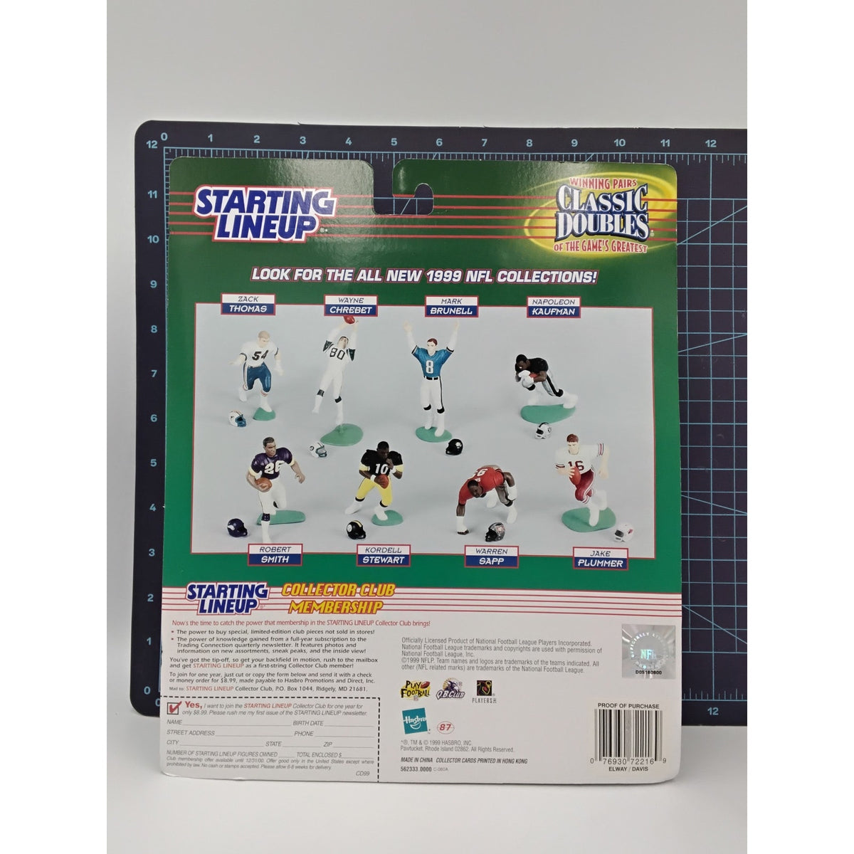 1999 John Elway & Terrell Davis Denver Broncos Starting Lineup Classic Doubles
