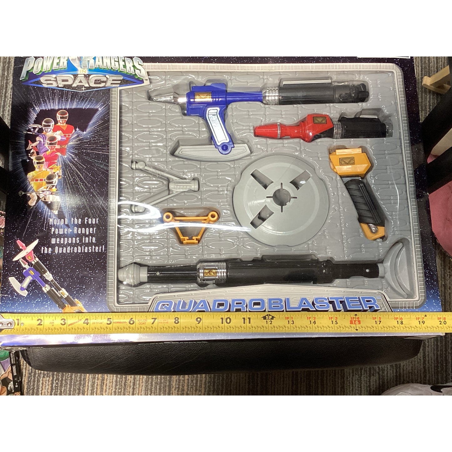 1997 Quadro Blaster Saban's Space Power Rangers Vintage with Box Bandai