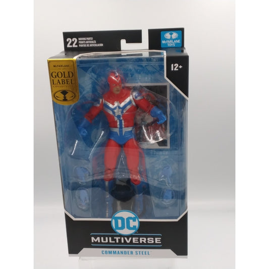 Commander Steel  McFarlane DC on card