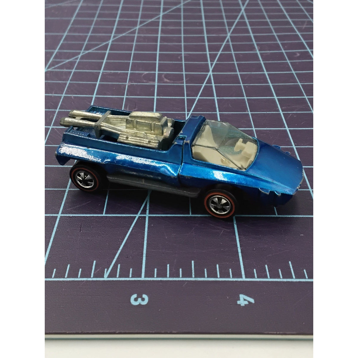 1969 Hairy Hauler (SAPPHIRE BLUE ) Redline Collectible Loose Hot Wheels Mattel