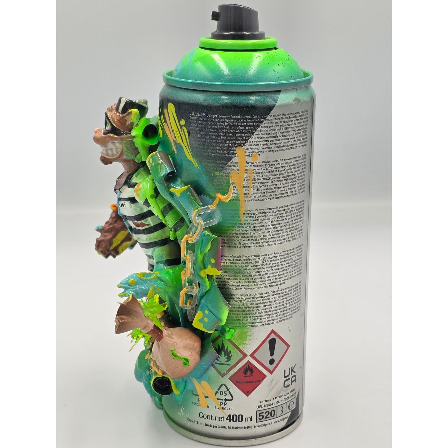 Scratch The Cat KO Rare Rattler One of Kind Customized TMNT