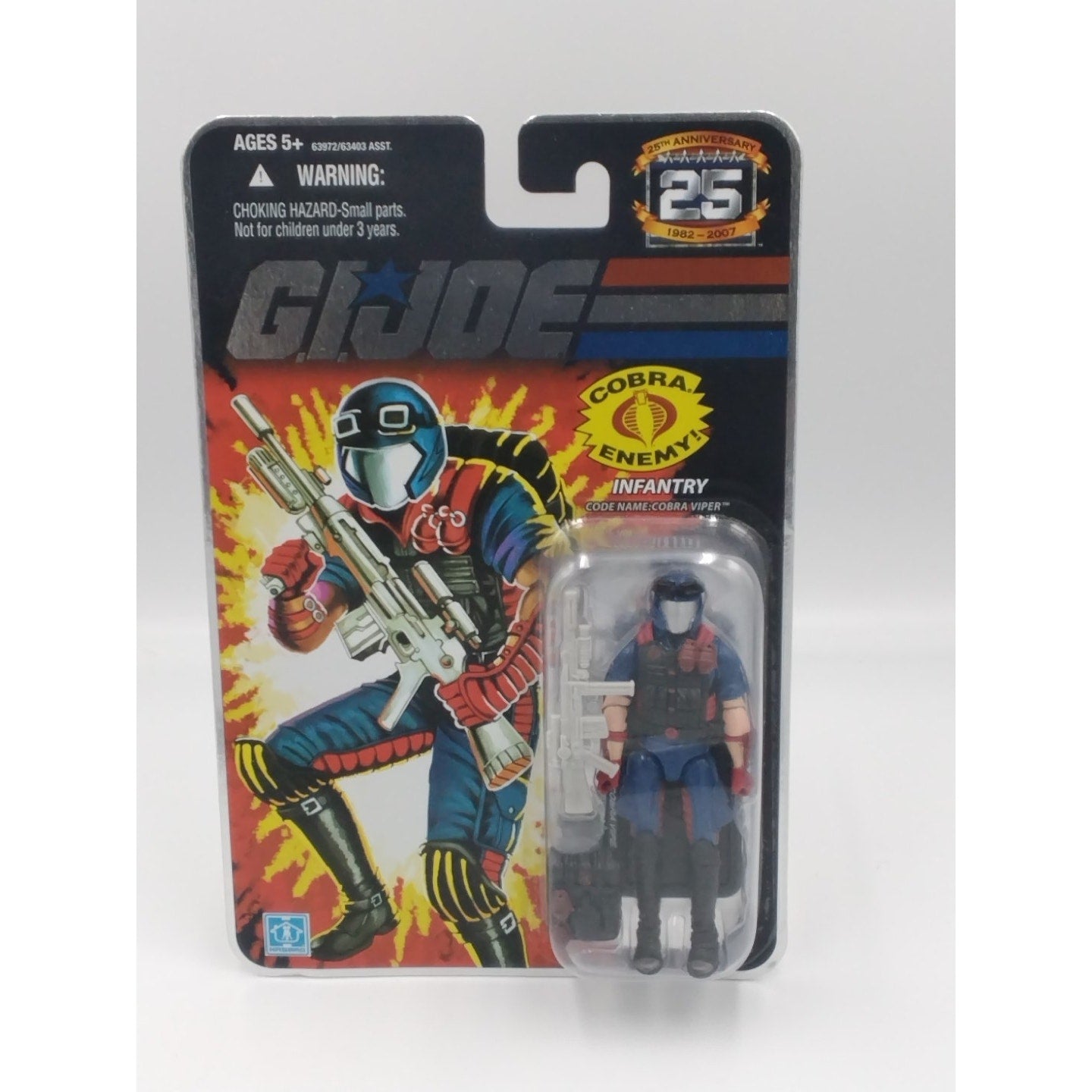 Cobra Viper Gi Joe 25th anniversary on card