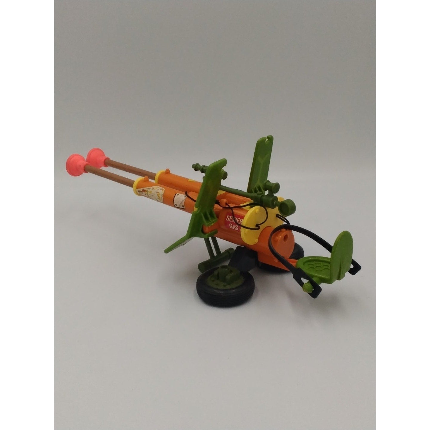 1989 Double Barreled Plunger TMNT Action Figure Playset