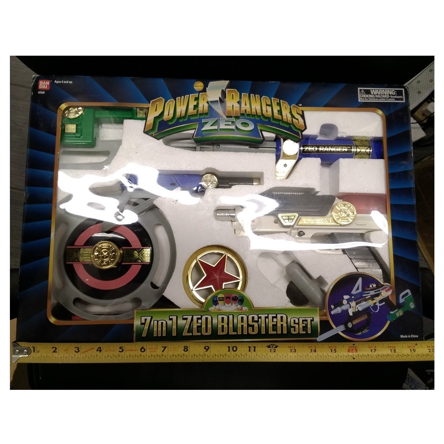 1996 7 in 1 Zeo Blaster Set Saban's Power Rangers in Box Bandai Vintage
