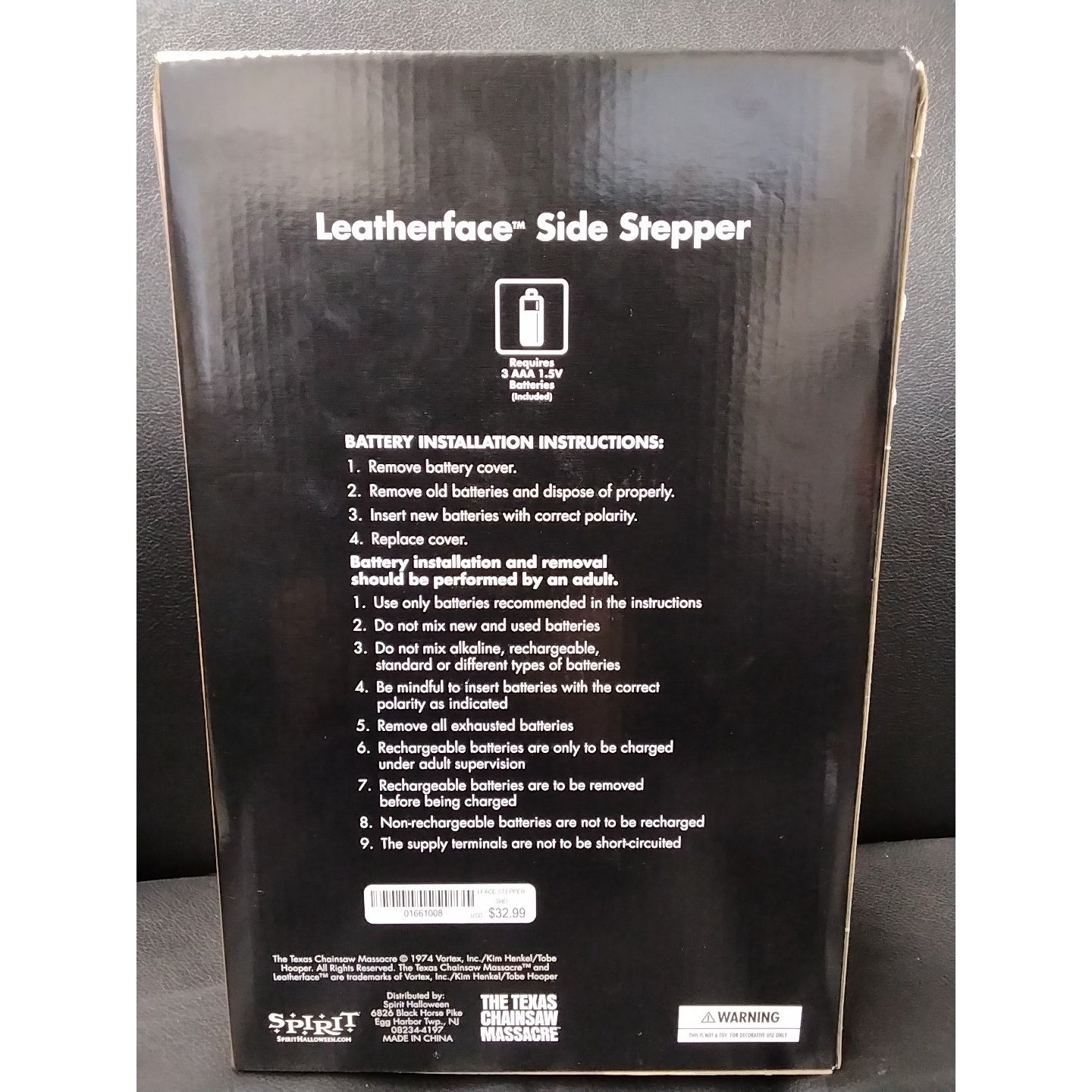 Leatherface Side Stepper 1974 Representation Texas Chainsaw Massacre