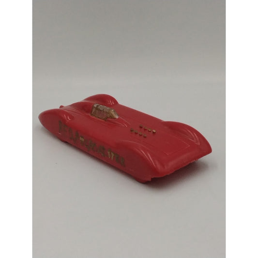 1961 Red Alky Saltzer 7" Vintage Plastic Hawk Model Co. Rubber Band race Car