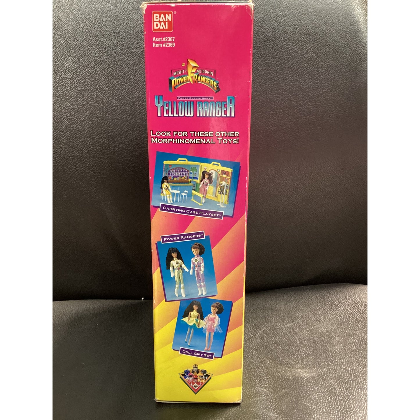 1995 Yellow Ranger Aisha Power Ranger Girls Saban Bandai Vintage in box