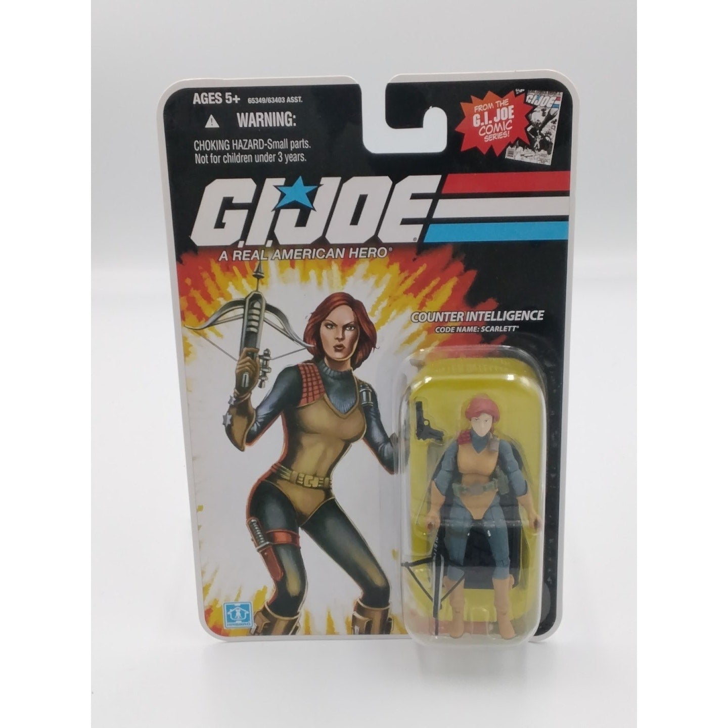 Scarlett Gi Joe 25th anniversary on card